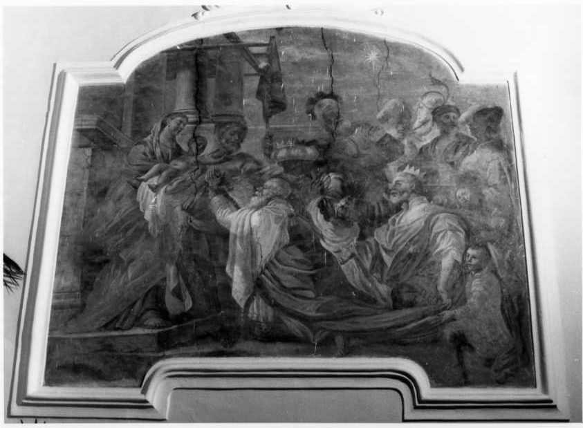 adorazione dei Re Magi (dipinto) - ambito napoletano (sec. XVIII)