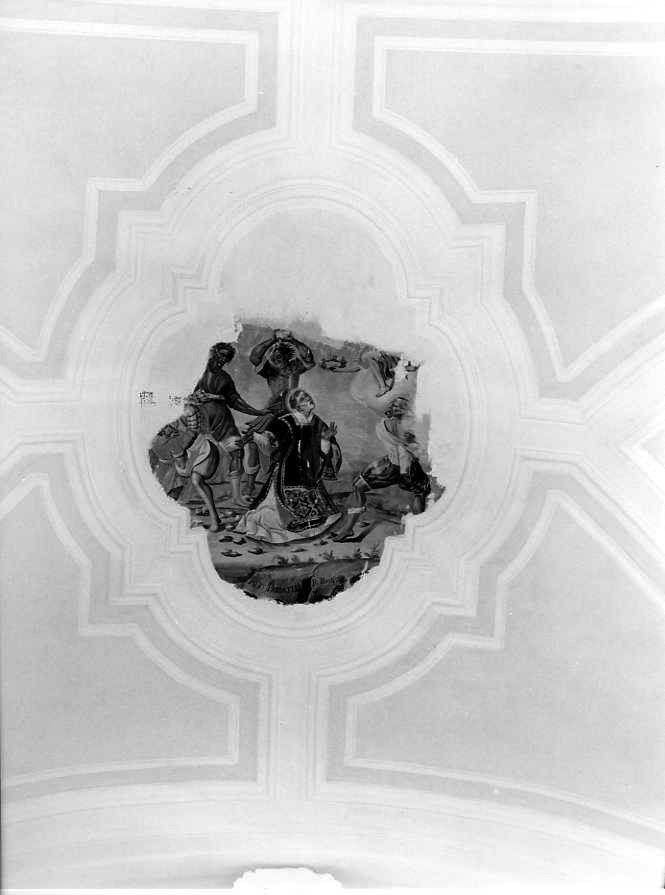 lapidazione di Santo Stefano (dipinto) di Passarelli (attribuito) (sec. XVII)