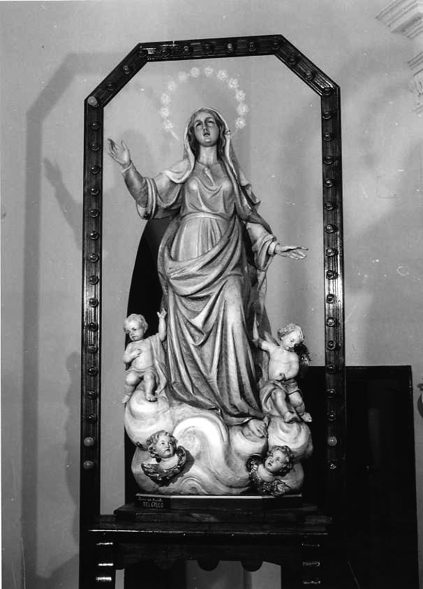 Madonna Assunta con angeli (statua) - bottega campana (prima metà sec. XX)