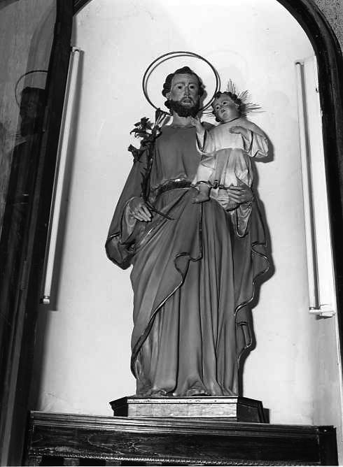 San Giuseppe e Gesù Bambino (statua) - bottega campana (sec. XIX)