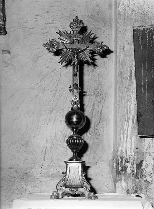 Cristo crocifisso (croce d'altare) - bottega campana (sec. XVIII)