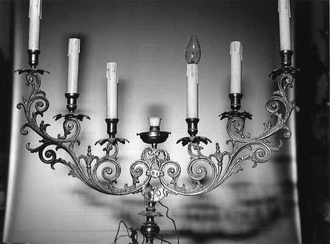 candeliere d'altare - bottega campana (sec. XIX)