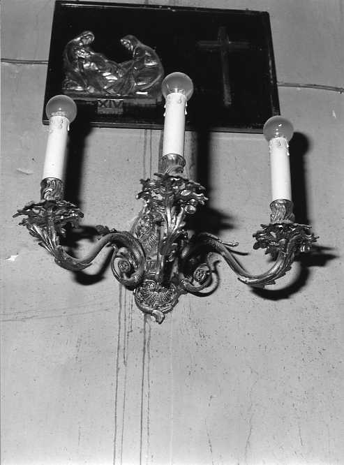 candeliere da parete, serie - bottega campana (sec. XIX)