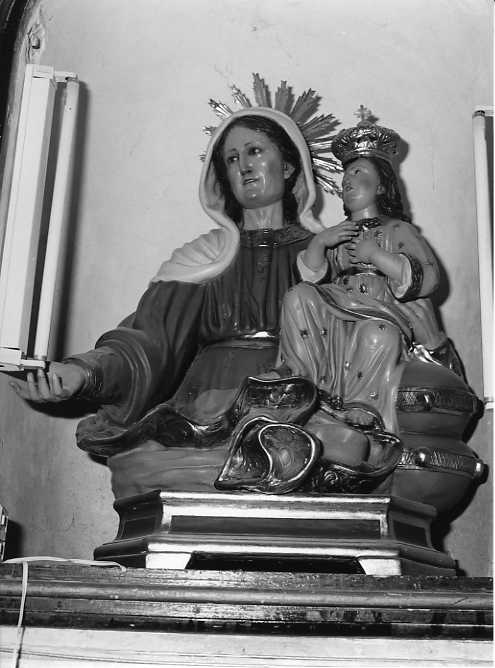 Maria Vergine bambina e Sant'Anna (busto composto) - bottega napoletana (sec. XVIII)