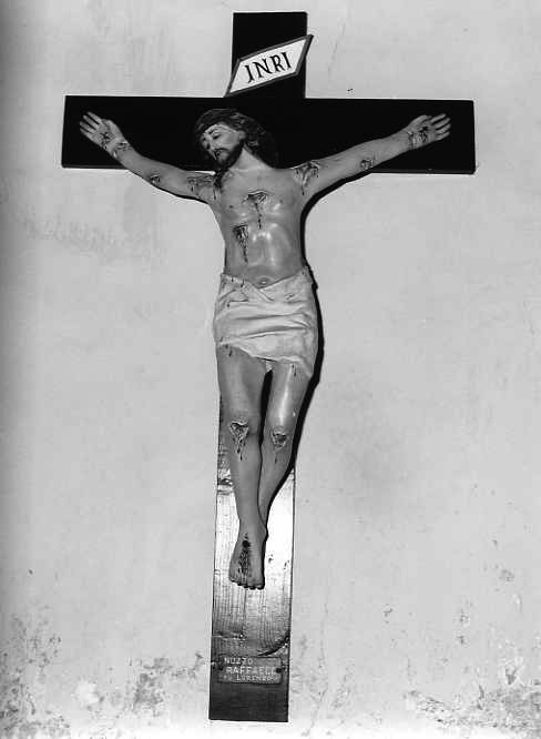 Cristo crocifisso (crocifisso) - bottega campana (fine sec. XIX)