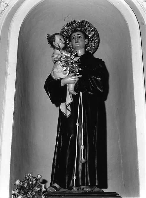 Sant'Antonio da Padova con il bambino (statua) - bottega campana (inizio sec. XX)