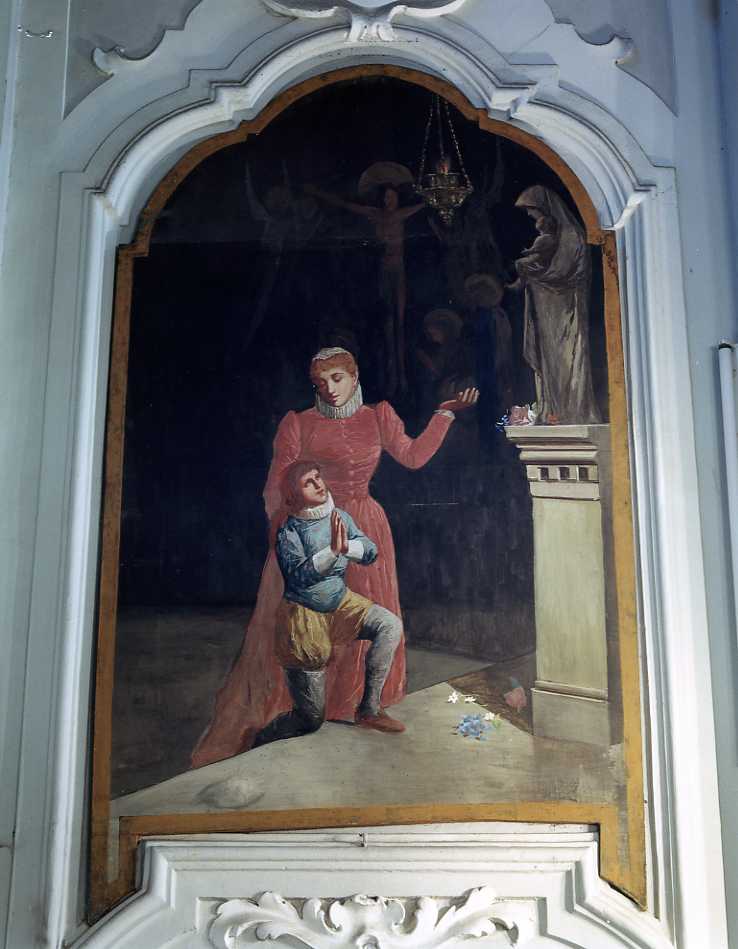episodio della vita di Sant' Antonio Maria Zaccaria (dipinto) - ambito campano (prima metà sec. XX)