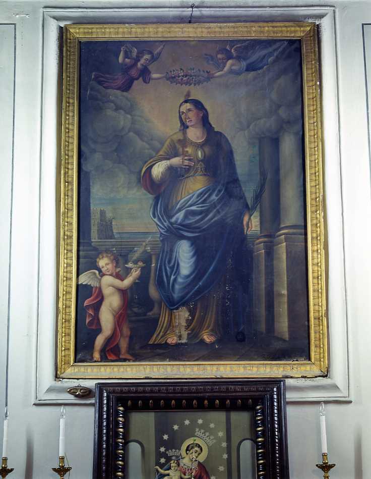 Santa Lucia (dipinto) di Valletta F (seconda metà sec. XIX)
