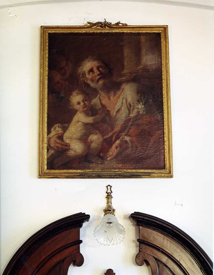 San Giuseppe e Gesù Bambino (dipinto) - ambito campano (seconda metà sec. XVIII)