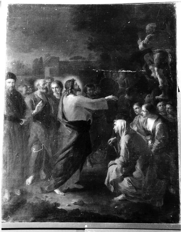 Cristo che predica alle folle (dipinto) di Liani Francesco (attribuito) (sec. XVIII)