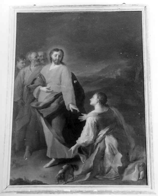 Cristo e Santa Maria Maddalena (dipinto) di Liani Francesco (attribuito) (sec. XVIII)