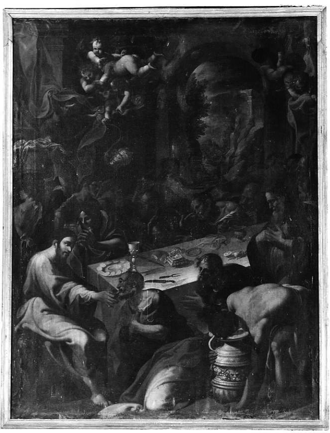 ultima cena (dipinto) - ambito napoletano (sec. XVII)