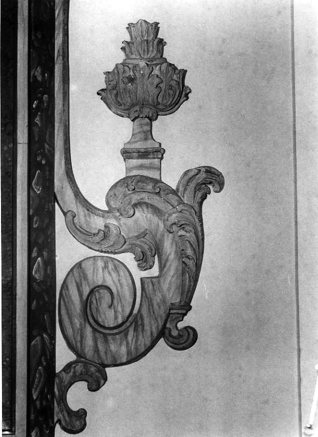 cornice, frammento - bottega campana (sec. XVIII)