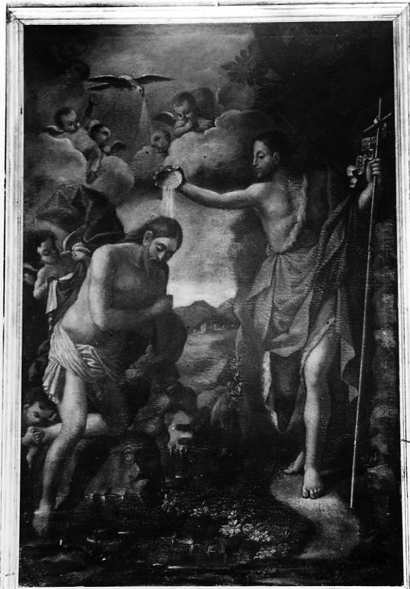 battesimo di Cristo (dipinto) - ambito campano (sec. XVIII)