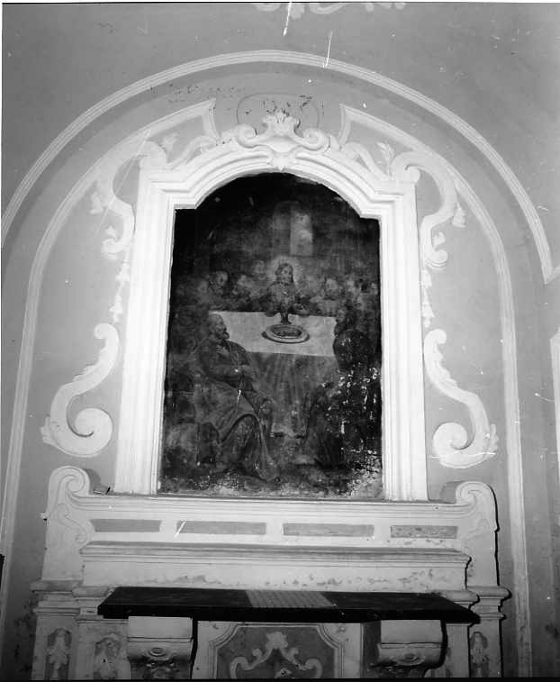 motivi decorativi a volute (cornice di pala d'altare) - bottega campana (sec. XVIII)