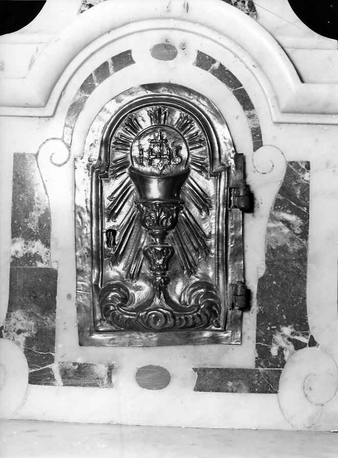 sportello di tabernacolo - bottega campana (seconda metà sec. XVIII)