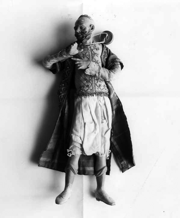 figura maschile (statuetta di presepio) - bottega campana (ultimo quarto sec. XVIII)