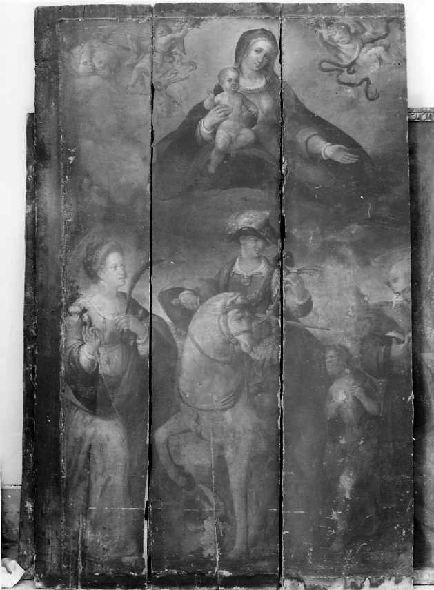 Madonna con Bambino e Santi (dipinto) - ambito campano (inizio sec. XVII)