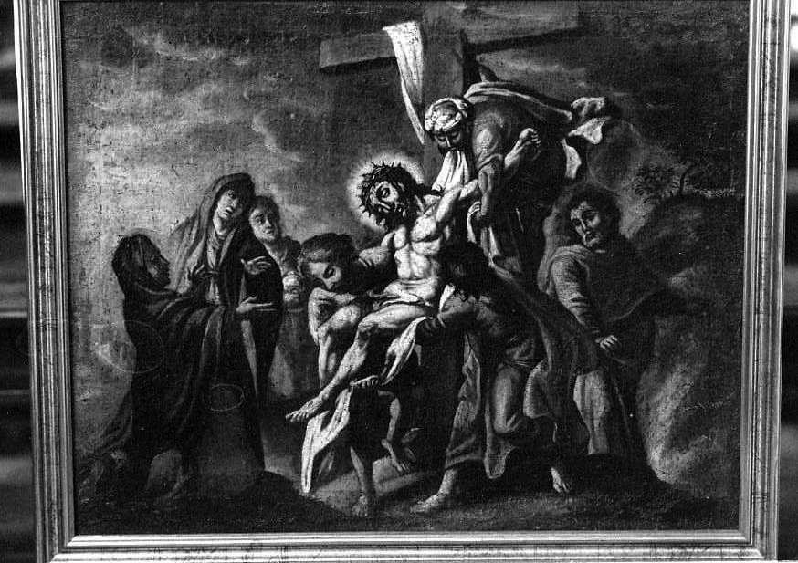 stazione XIII: Gesù deposto dalla croce (dipinto) - ambito campano (sec. XVIII)