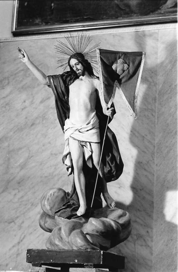 Cristo redentore benedicente (statua) - bottega campana (inizio sec. XX)