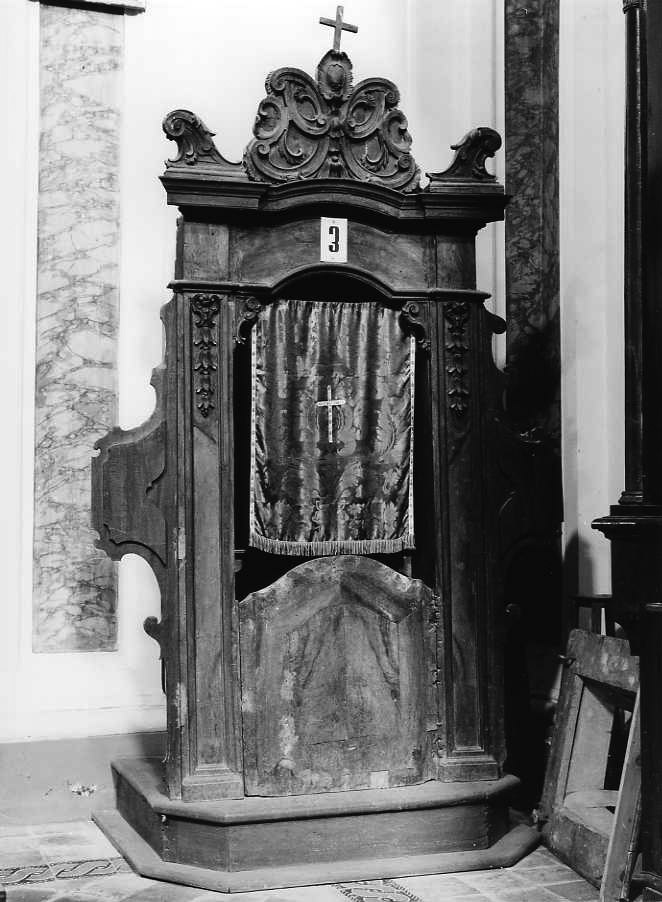 confessionale, serie - bottega campana (metà sec. XVIII)