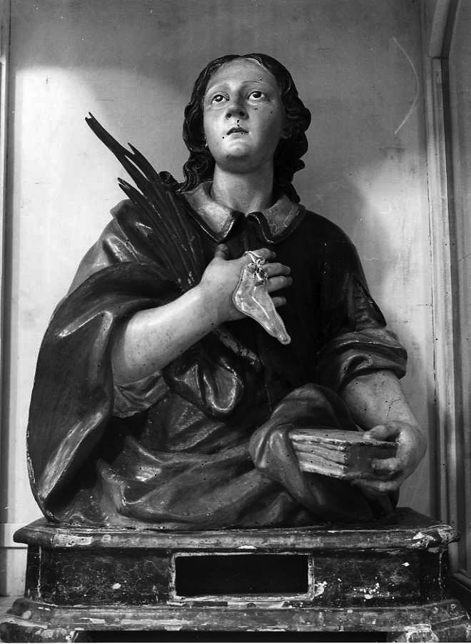 Santa (reliquiario - a busto) - bottega napoletana (fine/inizio secc. XVII/ XVIII)