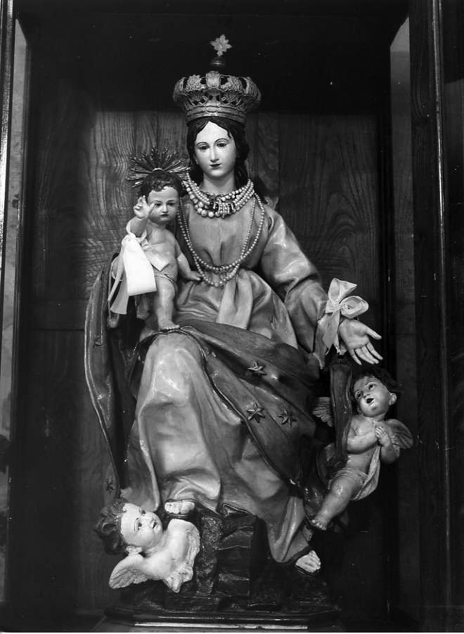 Madonna con Bambino e angeli (gruppo scultoreo) - bottega napoletana (inizio sec. XIX)