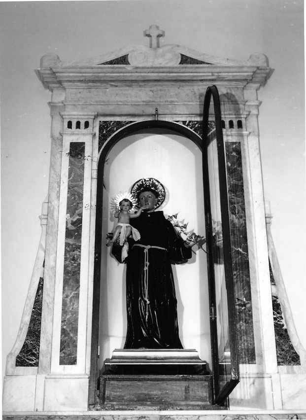 Sant'Antonio da Padova con il bambino (statua) - bottega campana (seconda metà sec. XVIII)