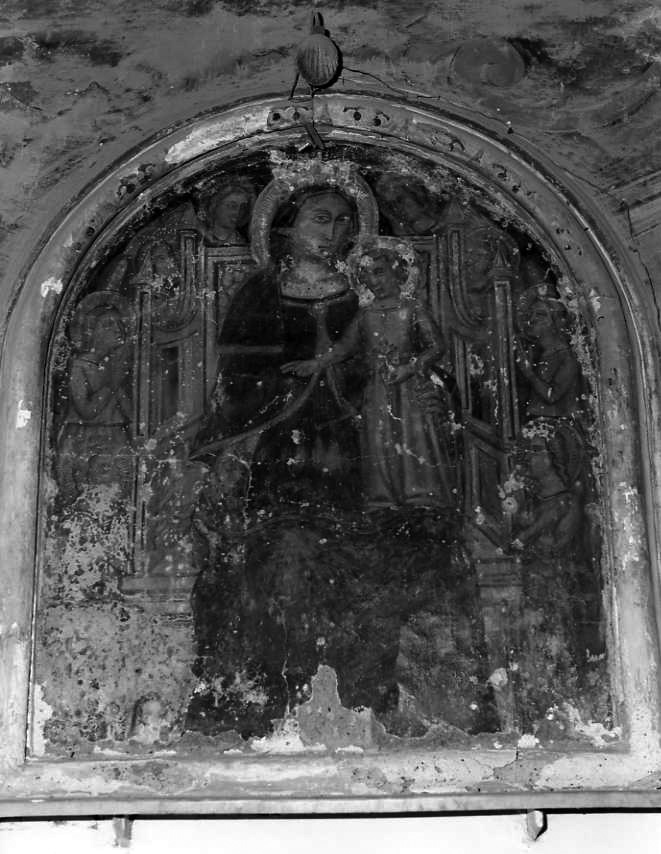 Madonna in trono con Bambino (dipinto) - ambito campano (fine/inizio secc. XIV/ XV)