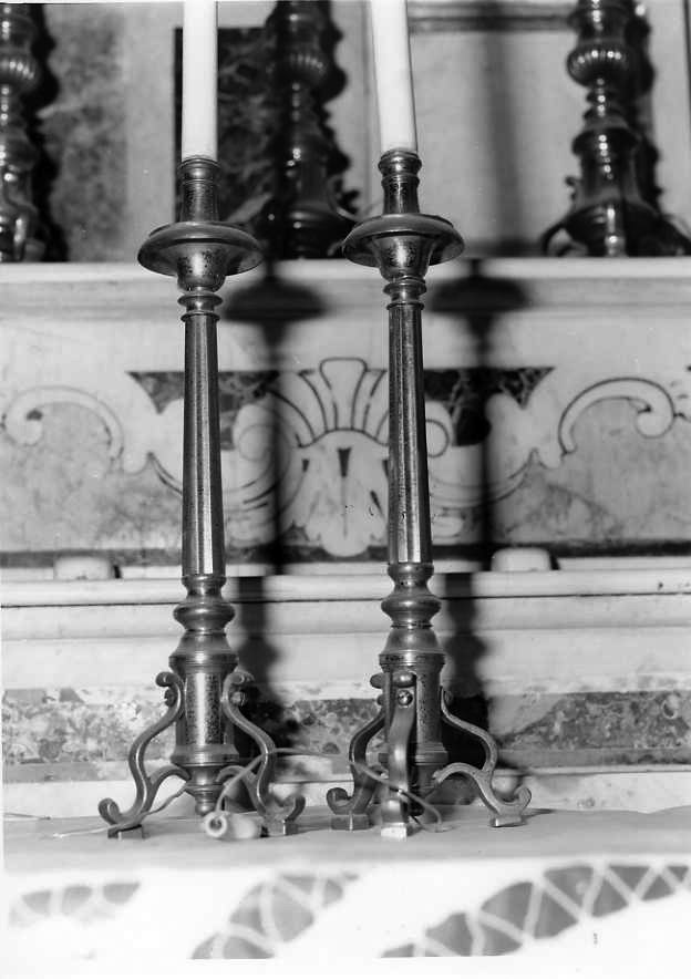 candelabro, serie - bottega campana (fine sec. XIX)