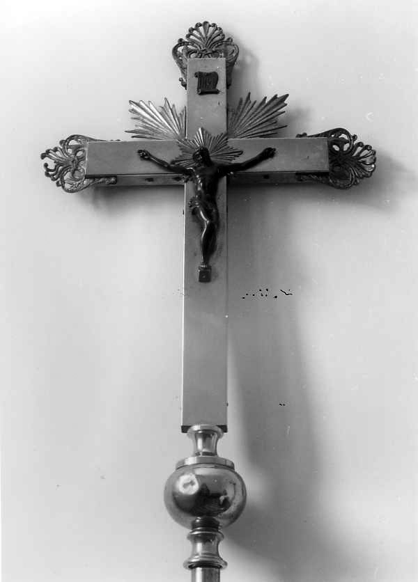 Cristo crocifisso (croce processionale) - bottega campana (sec. XIX)