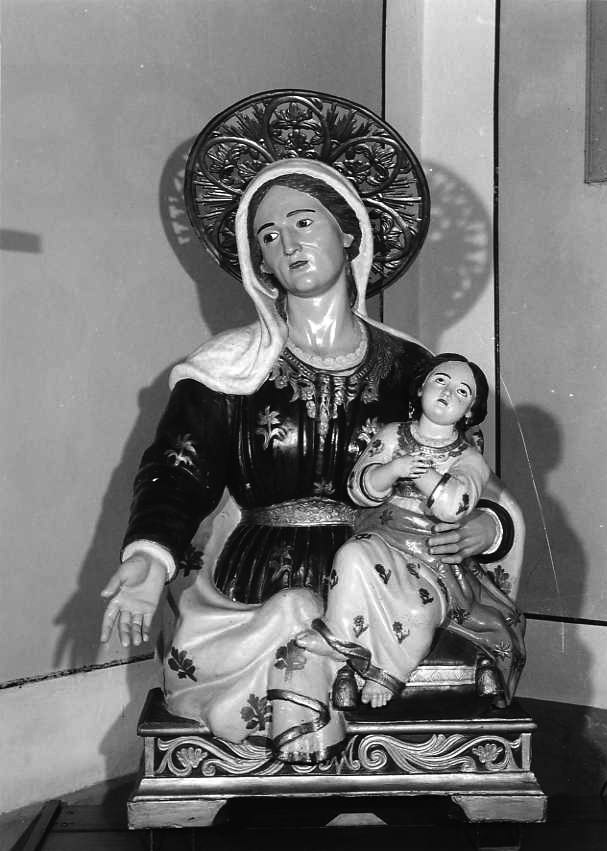 Maria Vergine bambina e Sant'Anna (scultura) - bottega campana (prima metà sec. XVIII)