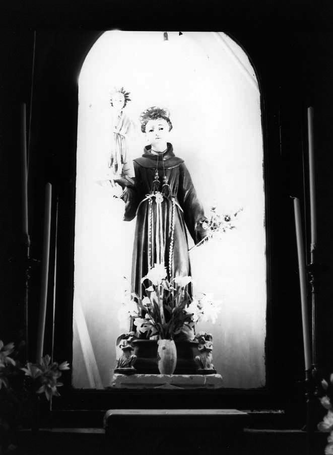 Sant'Antonio da Padova con il bambino (statua) - bottega campana (fine sec. XIX)