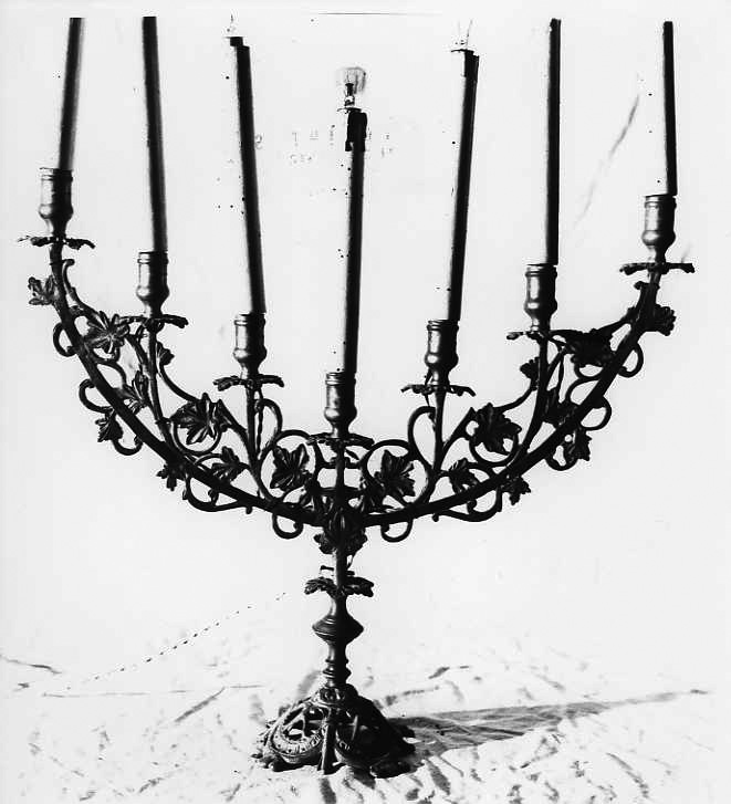 candelabro - bottega campana (inizio sec. XX)