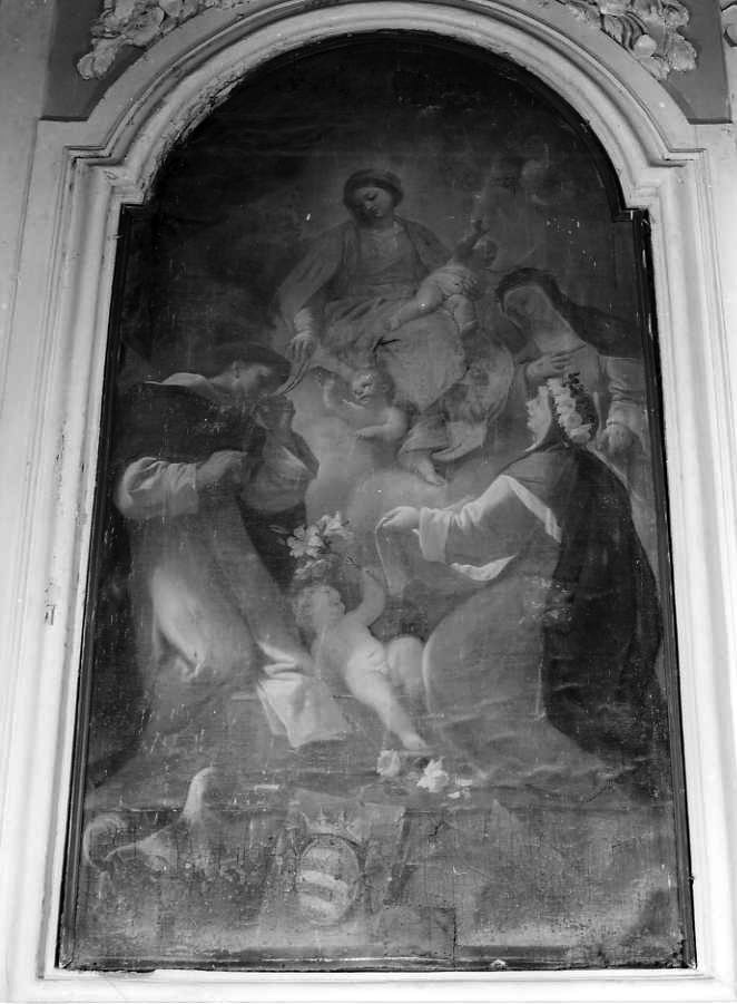 Madonna del Rosario (dipinto) di Giordano Luca (maniera) (seconda metà sec. XVIII)