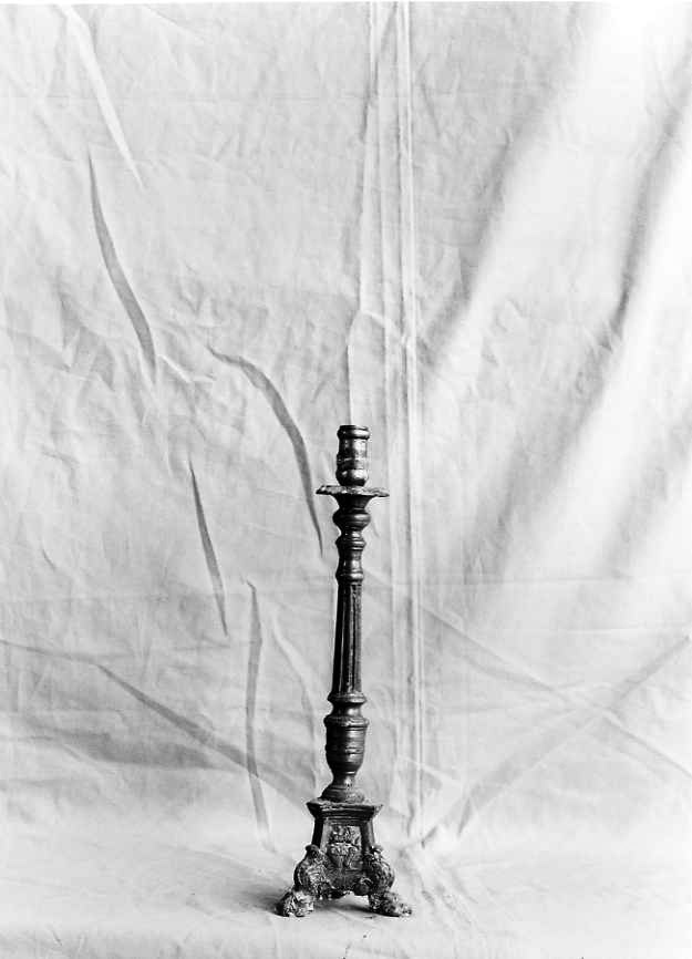 candeliere, serie - bottega campana (fine/inizio secc. XVII/ XVIII)