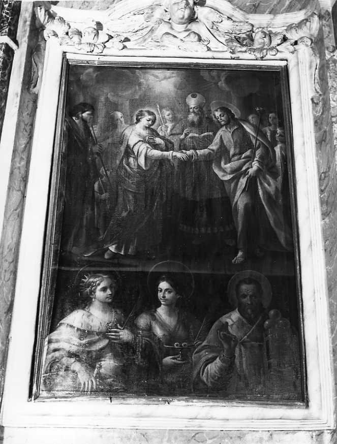 Sposalizio di Maria Vergine (dipinto) - ambito campano (sec. XVIII)