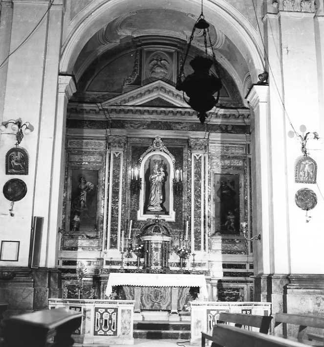 mostra architettonica d'altare - bottega campana (sec. XVIII)