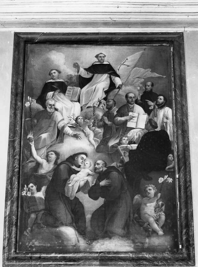 santi protettori della città di Benevento (dipinto) - ambito campano (sec. XIX)