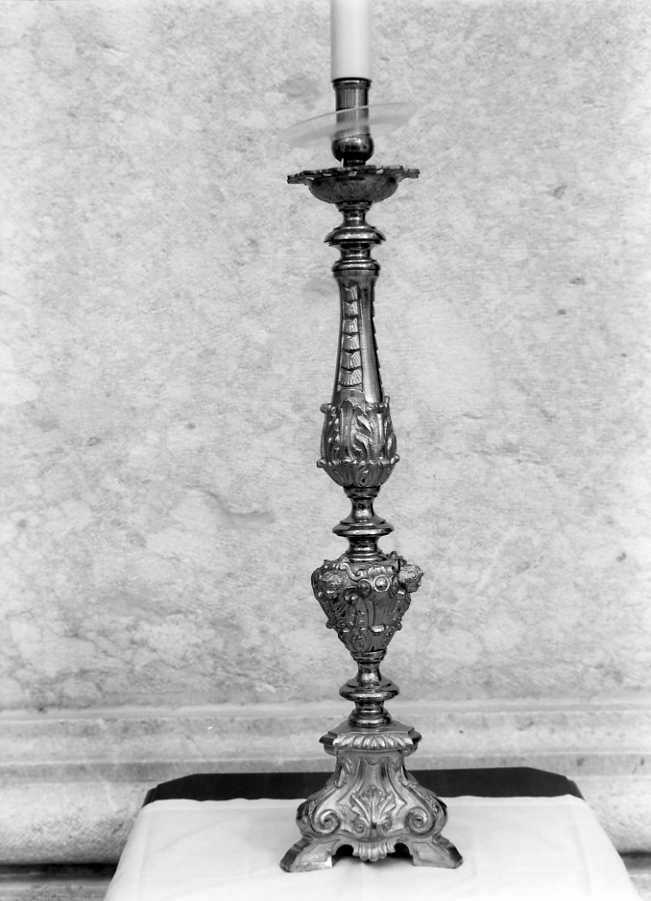 candeliere, serie - bottega campana (inizio sec. XX)