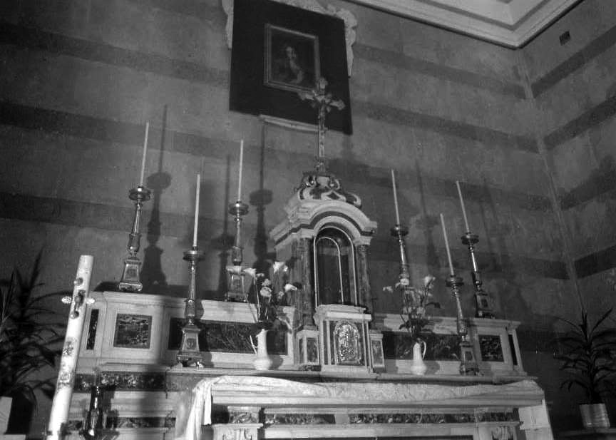 tabernacolo - a frontale architettonico - bottega beneventana (sec. XVIII)