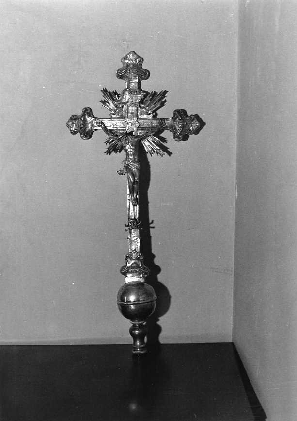 croce processionale - bottega beneventana (sec. XIX)