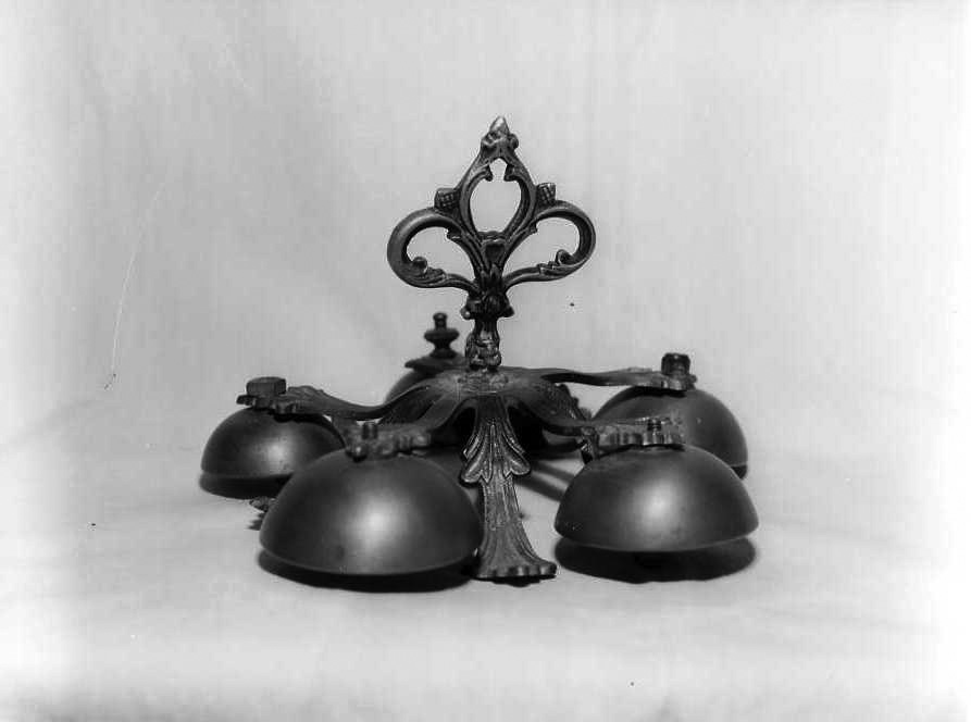 campanello d'altare multiplo - bottega campana (fine sec. XIX)