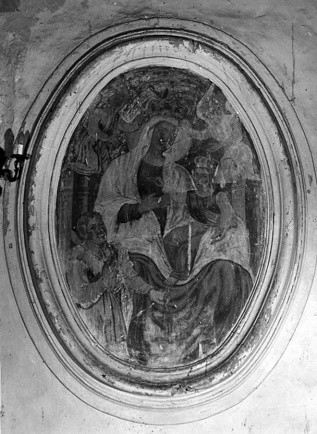 Madonna in trono con Bambino (dipinto) - ambito campano (sec. XVIII)