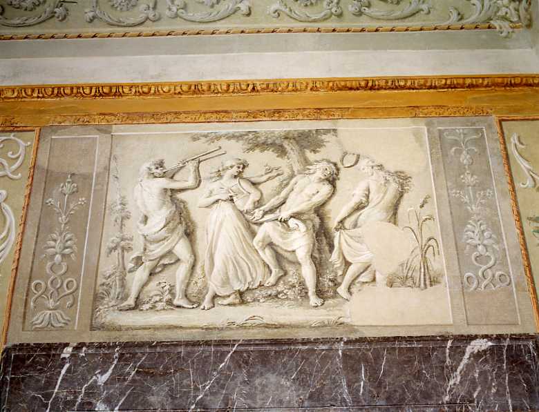 scena di vita campestre (dipinto) di Fiaschetti Fedele (sec. XVIII)