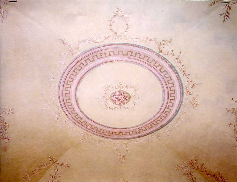 motivi decorativi geometrici e vegetali (dipinto) - ambito napoletano (fine sec. XVIII)