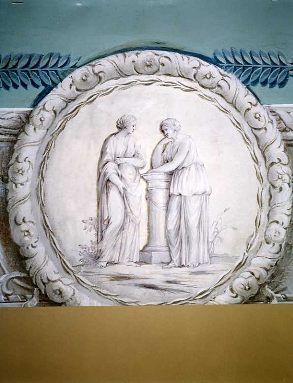 figure femminili (dipinto) - ambito napoletano (fine sec. XVIII)