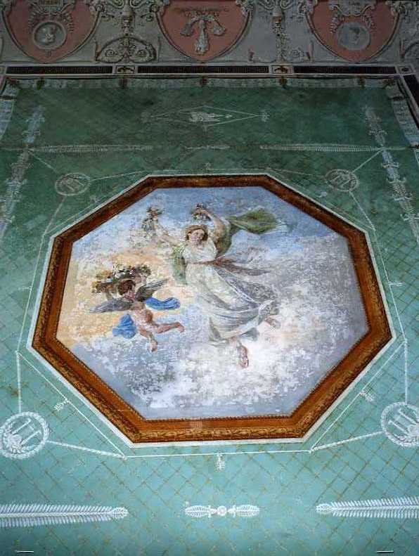 figura allegorica femminile (dipinto) - ambito napoletano (fine sec. XVIII)