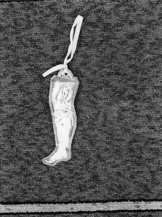 reliquiario antropomorfo - a gamba - bottega campana (prima metà sec. XX)