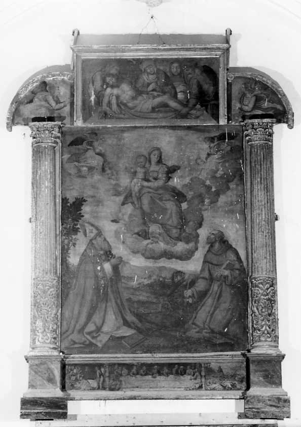 Madonna Immacolata con San Biagio e San Francesco d'Assisi (dipinto) - ambito campano (sec. XVI)